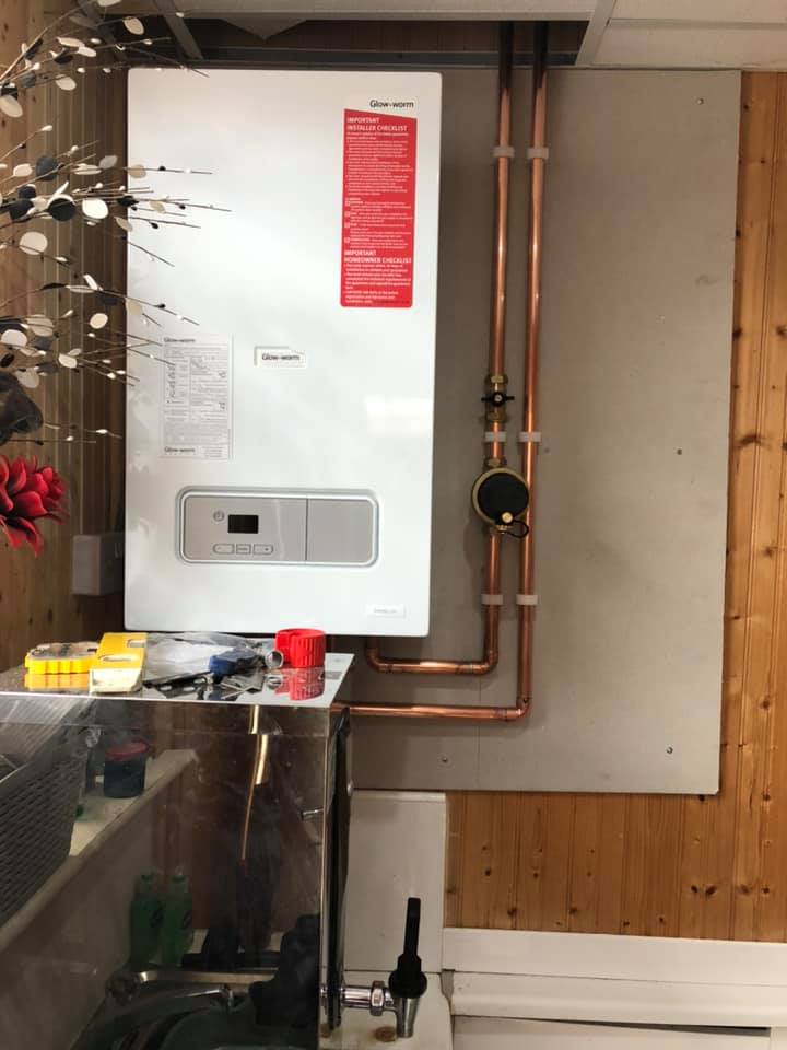 Glow-worm boiler install